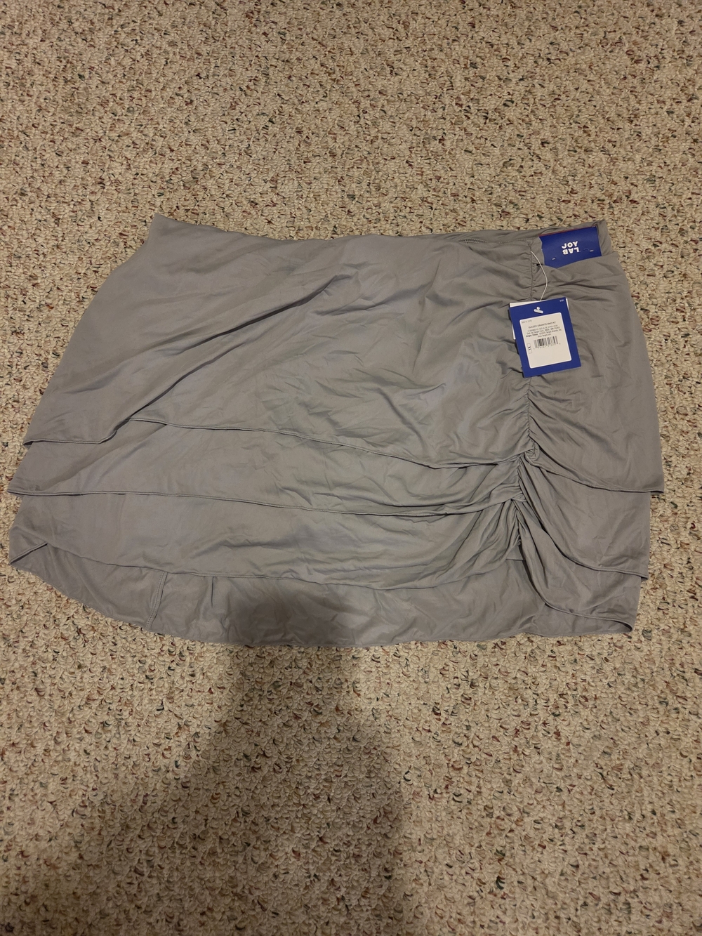 JoyLab Gray Ruched Layered Mini Skirt - Picture 5 of 6